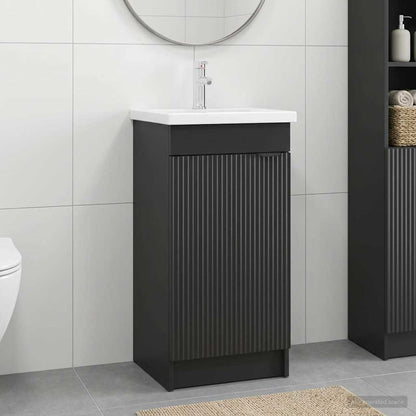 Mobile da bagno con lavabo Nero 42 x 40 x 84,5 cm | homemem39