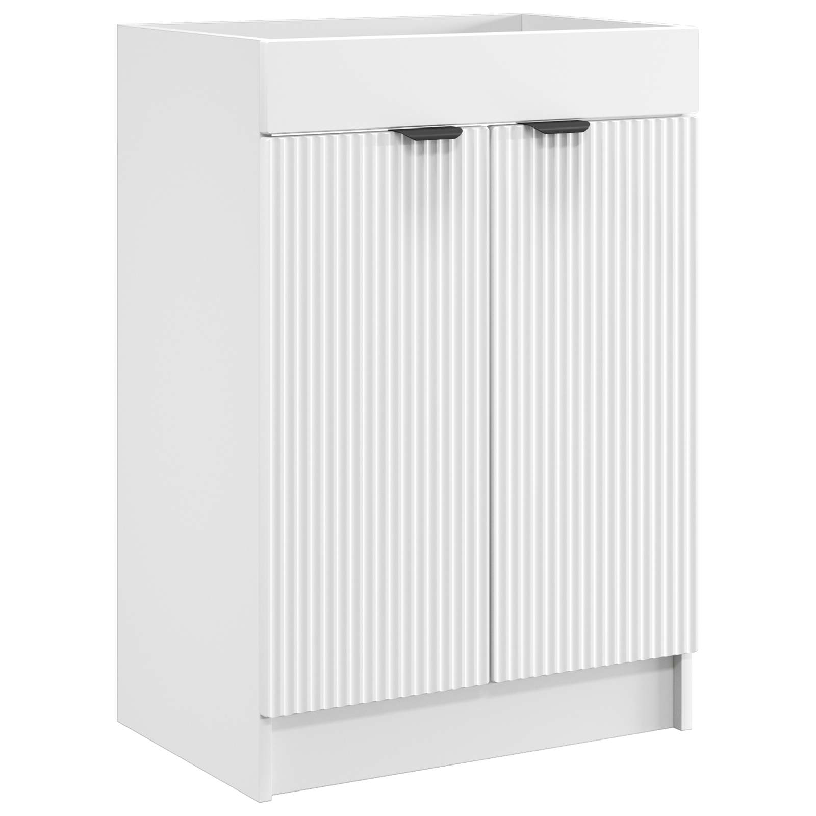 Mobiletto da bagno sotto il lavello Bianco 56 x 37,5 x 81 cm | homemem39