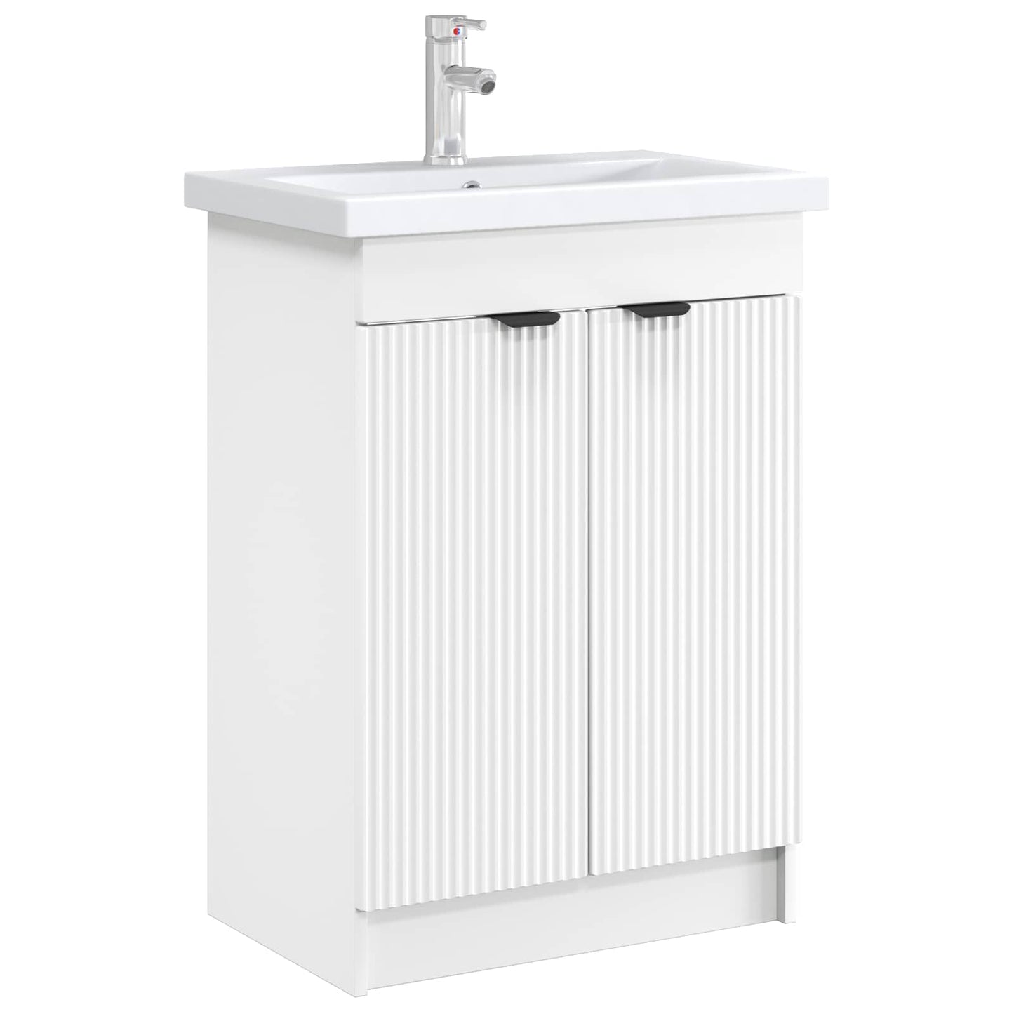 Mobiletto da bagno sotto il lavello Bianco 56 x 37,5 x 81 cm | homemem39