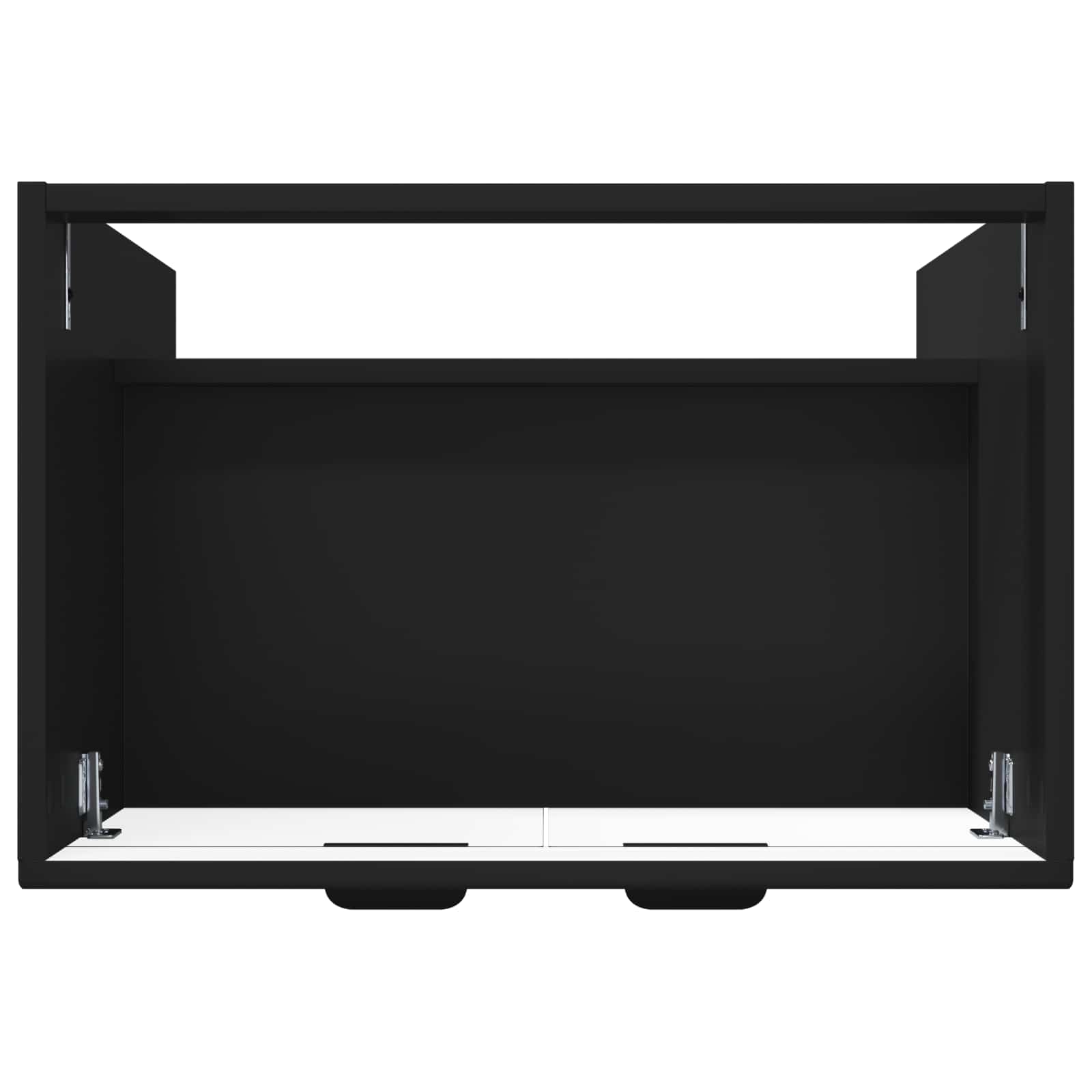 Mobiletto da bagno sotto il lavello Nero 56 x 37,5 x 81 cm | homemem39