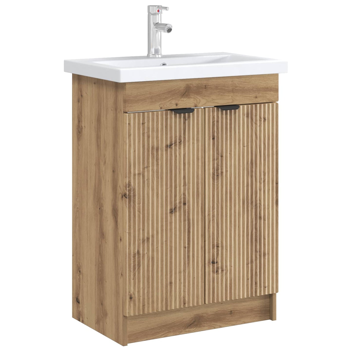Mobiletto da bagno sotto il lavello Rovere Artigianale | homemem39