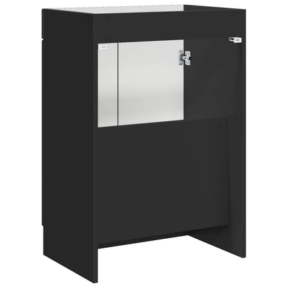 Mobiletto da bagno sotto il lavello Nero 78,5 x 37,5 x 81 cm | homemem39