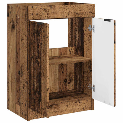 Mobiletto da bagno sotto il lavello Legno antico
