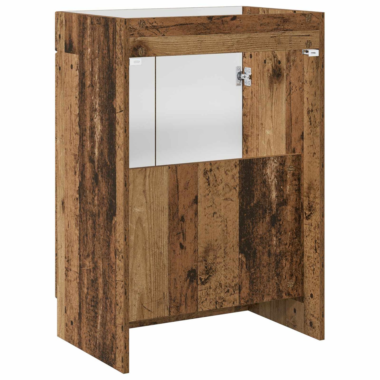 Mobiletto da bagno sotto il lavello Legno antico