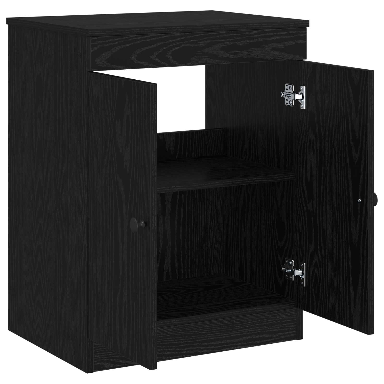 Mobile da Bagno Nero 54 x 41 x 70 cm Legno ingegnerizzato | homemem39