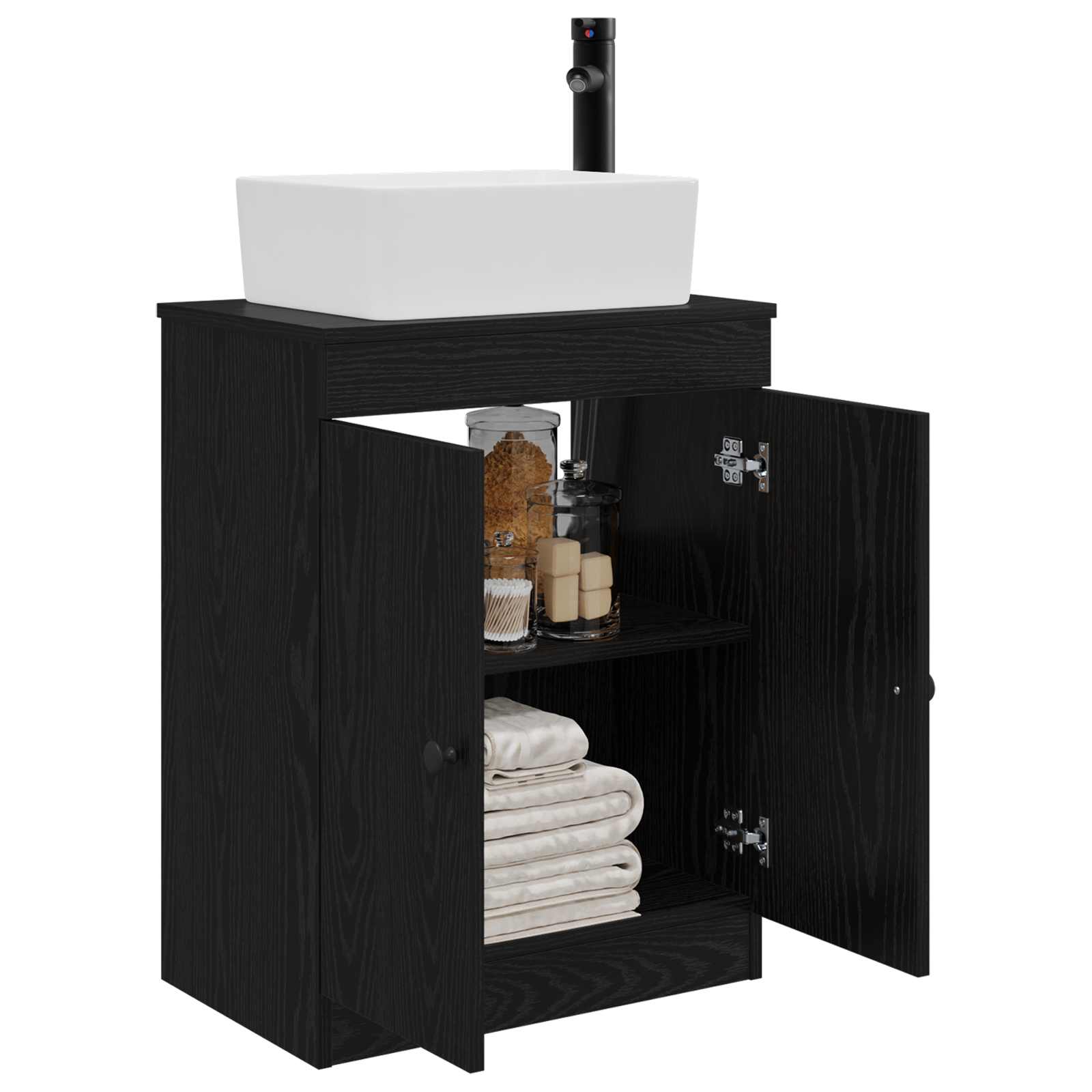 Mobile da bagno con lavabo Nero 54 x 35 x 83 cm | homemem39