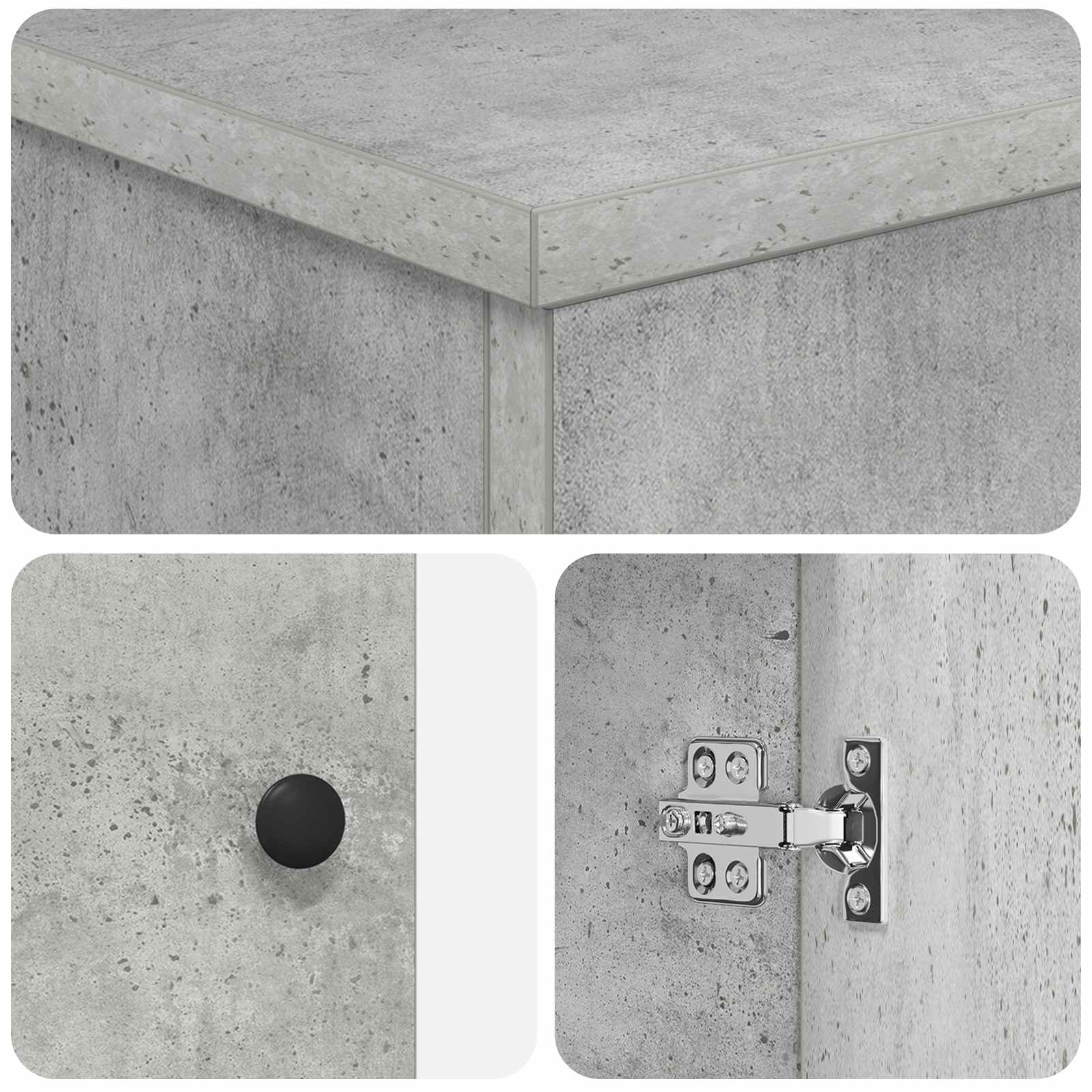 Mobile da bagno con lavabo Grigio Cemento 54 x 35 x 83 cm | homemem39