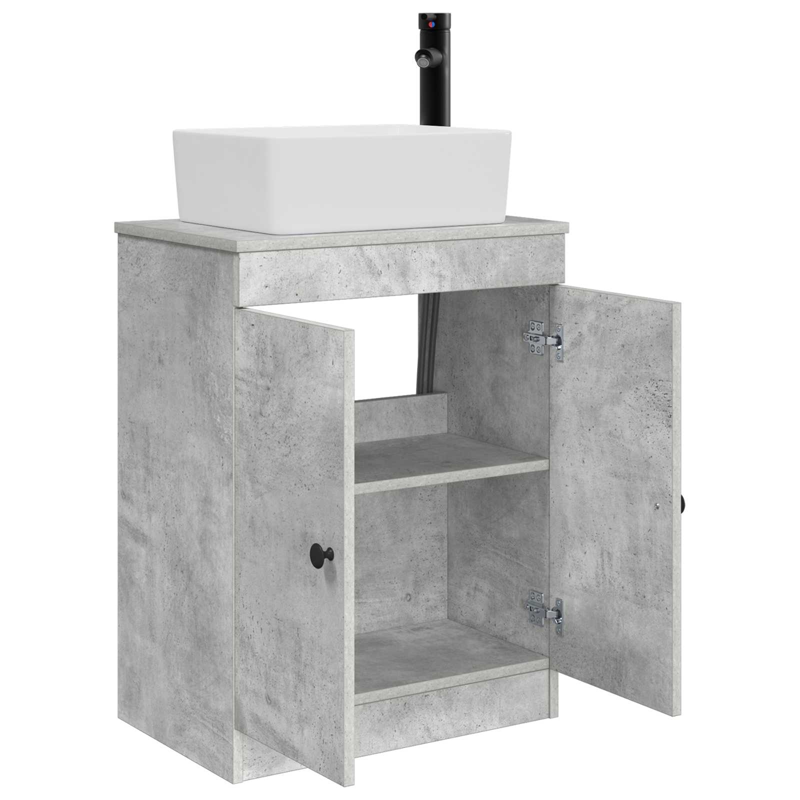 Mobile da bagno con lavabo Grigio Cemento 54 x 35 x 83 cm | homemem39