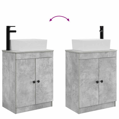 Mobile da bagno con lavabo Grigio Cemento 54 x 35 x 83 cm | homemem39