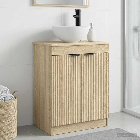 Mobile da bagno con lavabo Rovere Sonoma 54 x 35 x 83 cm