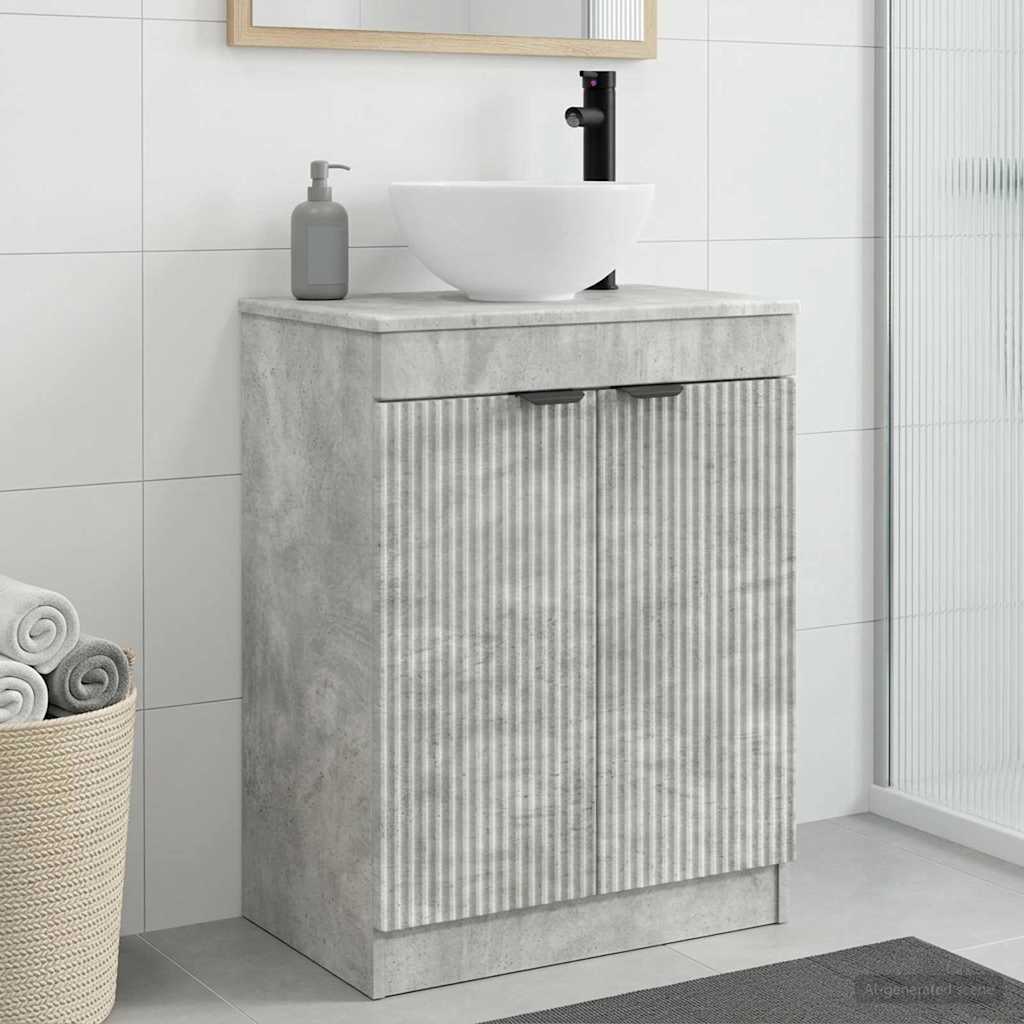 Mobile da bagno con lavabo Grigio Cemento 54 x 35 x 83 cm | homemem39