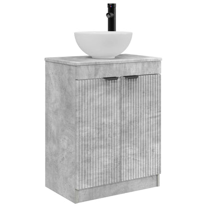 Mobile da bagno con lavabo Grigio Cemento 54 x 35 x 83 cm