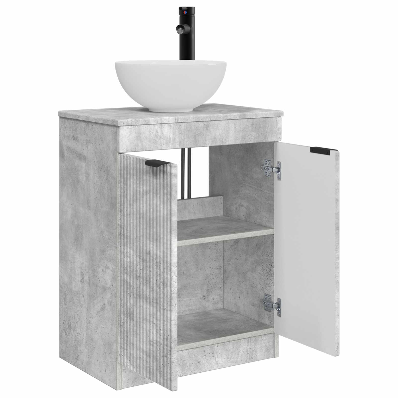 Mobile da bagno con lavabo Grigio Cemento 54 x 35 x 83 cm | homemem39