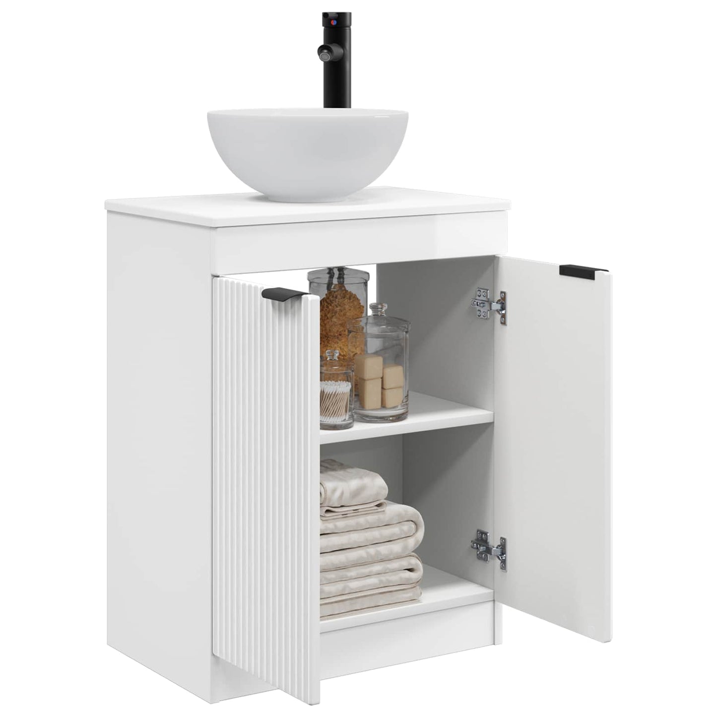 Mobile da bagno con lavabo Bianco Lucido 54 x 35 x 83 cm | homemem39