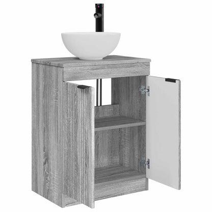 Mobile da bagno con lavabo Sonoma grigio 54 x 35 x 83 cm | homemem39
