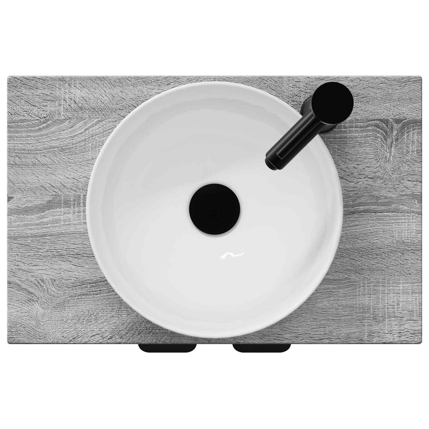 Mobile da bagno con lavabo Sonoma grigio 54 x 35 x 83 cm | homemem39