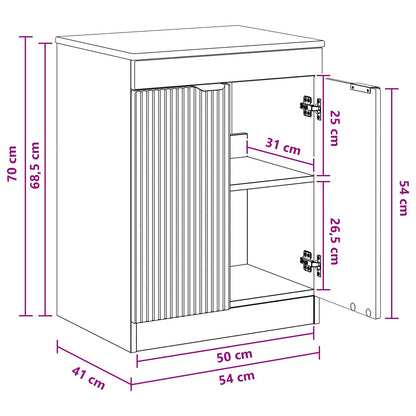 Mobile da Bagno Sonoma grigio 54 x 41 x 70 cm | homemem39