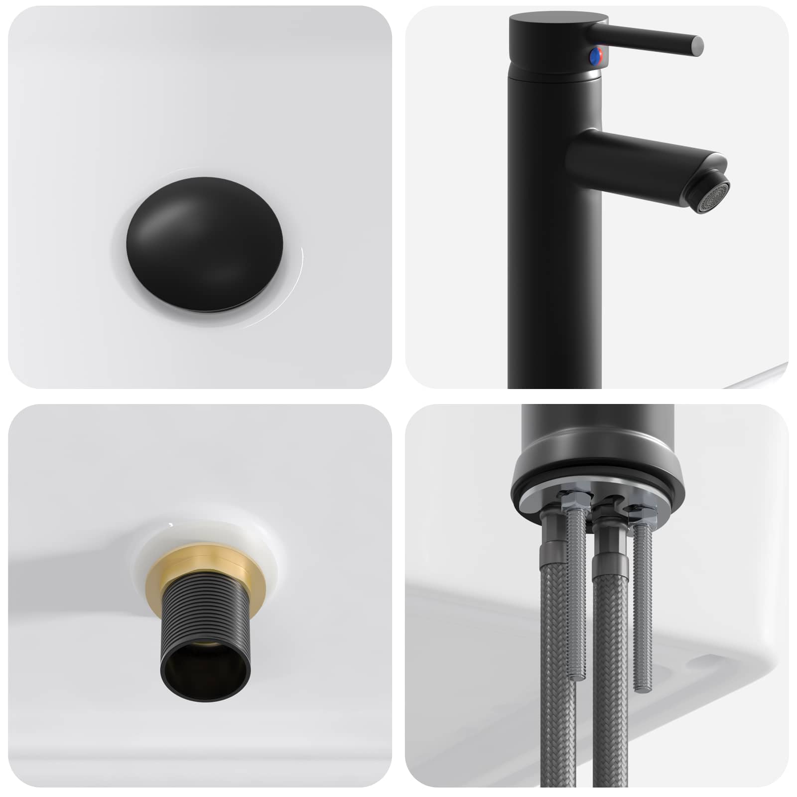 Mobile da bagno con lavabo Nero 54 x 35 x 83 cm | homemem39