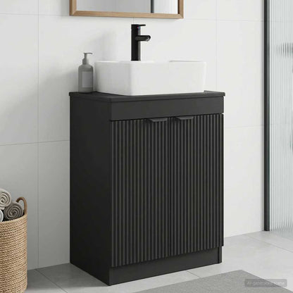 Mobile da bagno con lavabo Nero 54 x 35 x 83 cm