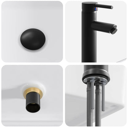 Mobile da bagno con lavabo Grigio Cemento 54 x 35 x 83 cm | homemem39