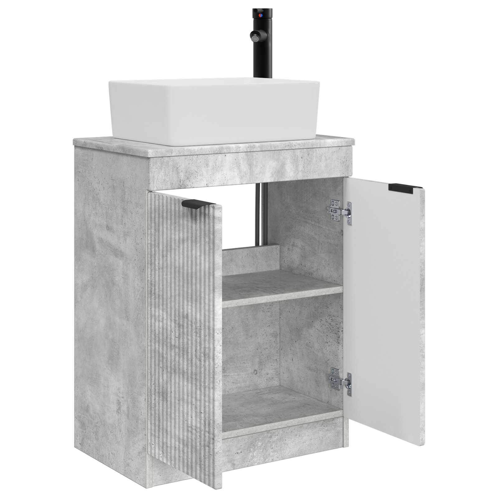 Mobile da bagno con lavabo Grigio Cemento 54 x 35 x 83 cm | homemem39