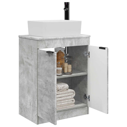Mobile da bagno con lavabo Grigio Cemento 54 x 35 x 83 cm | homemem39