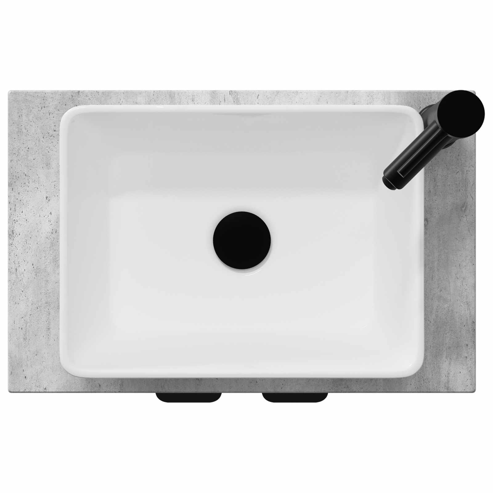 Mobile da bagno con lavabo Grigio Cemento 54 x 35 x 83 cm | homemem39