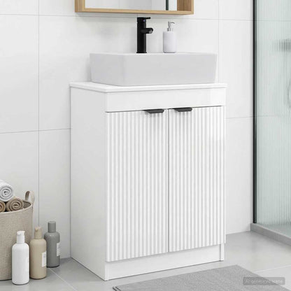 Mobile da bagno con lavabo Bianco Lucido 54 x 35 x 83 cm