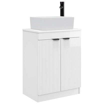 Mobile da bagno con lavabo Bianco Lucido 54 x 35 x 83 cm