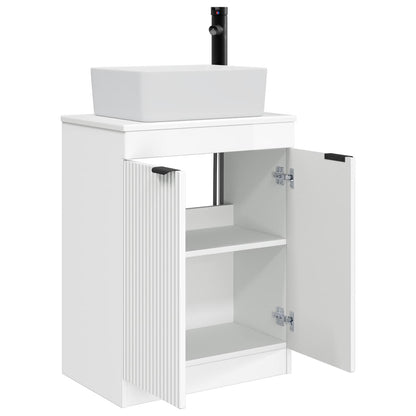 Mobile da bagno con lavabo Bianco Lucido 54 x 35 x 83 cm | homemem39