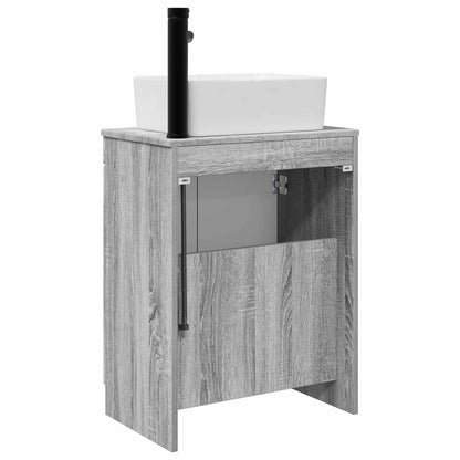 Mobile da bagno con lavabo Sonoma grigio 54 x 35 x 83 cm | homemem39