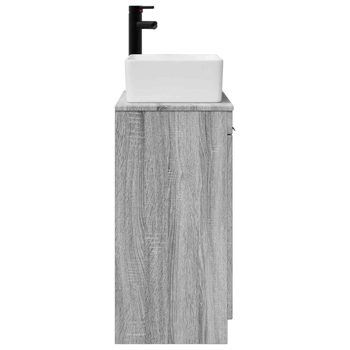 Mobile da bagno con lavabo Sonoma grigio 54 x 35 x 83 cm