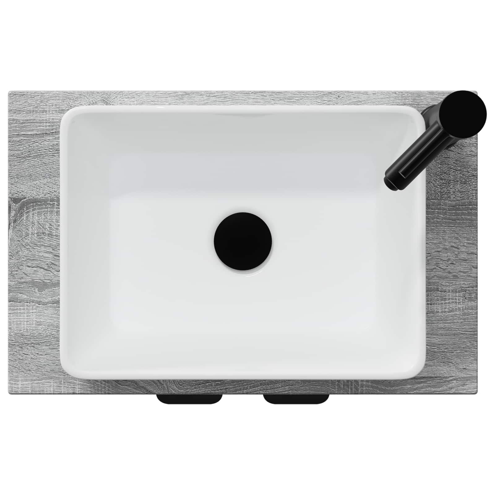 Mobile da bagno con lavabo Sonoma grigio 54 x 35 x 83 cm | homemem39