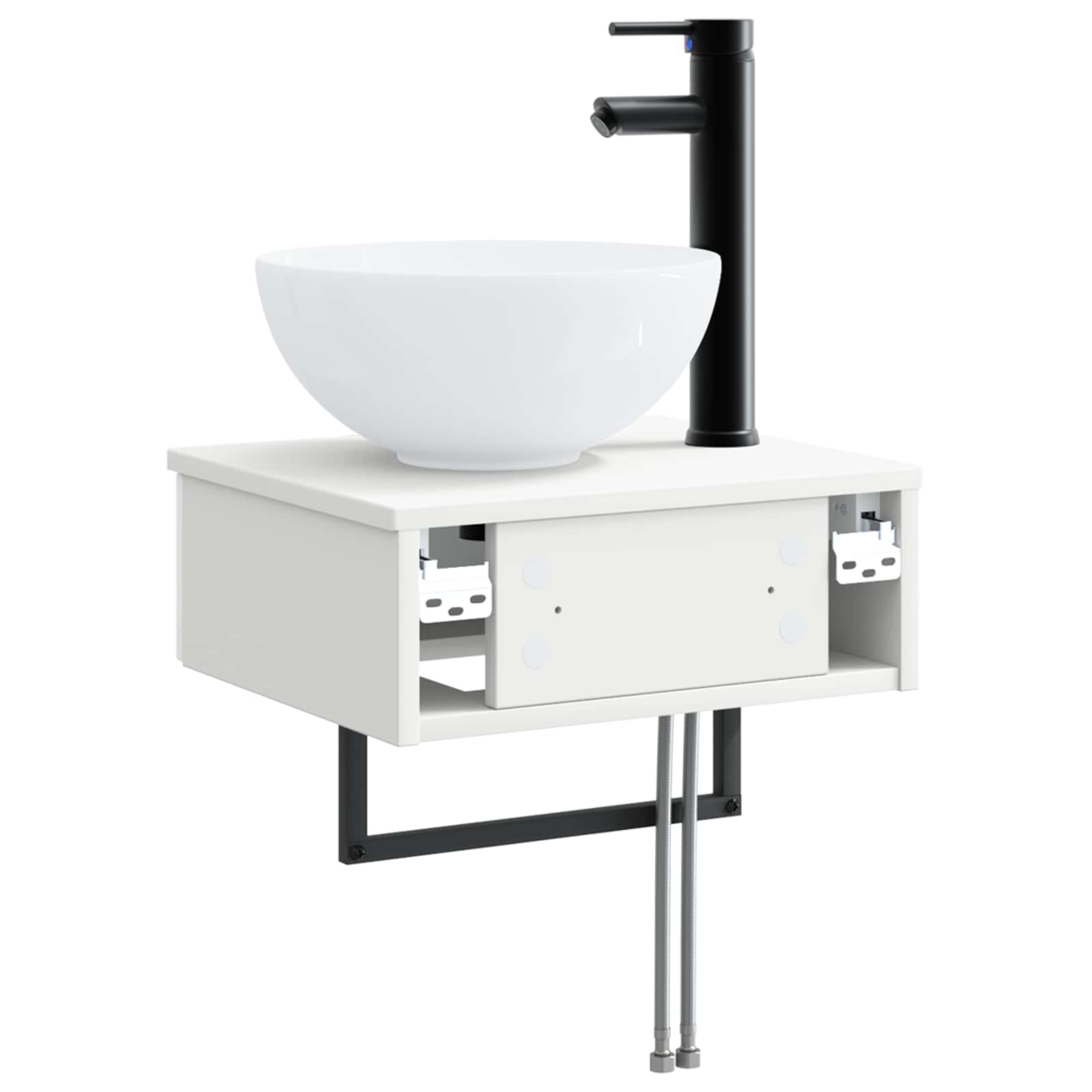 Lavabo da Parete Bianco 40 x 35 x 39 cm Legno ingegnerizzato | homemem39