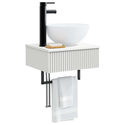 Lavabo da Parete Bianco 40 x 35 x 39 cm Legno ingegnerizzato | homemem39