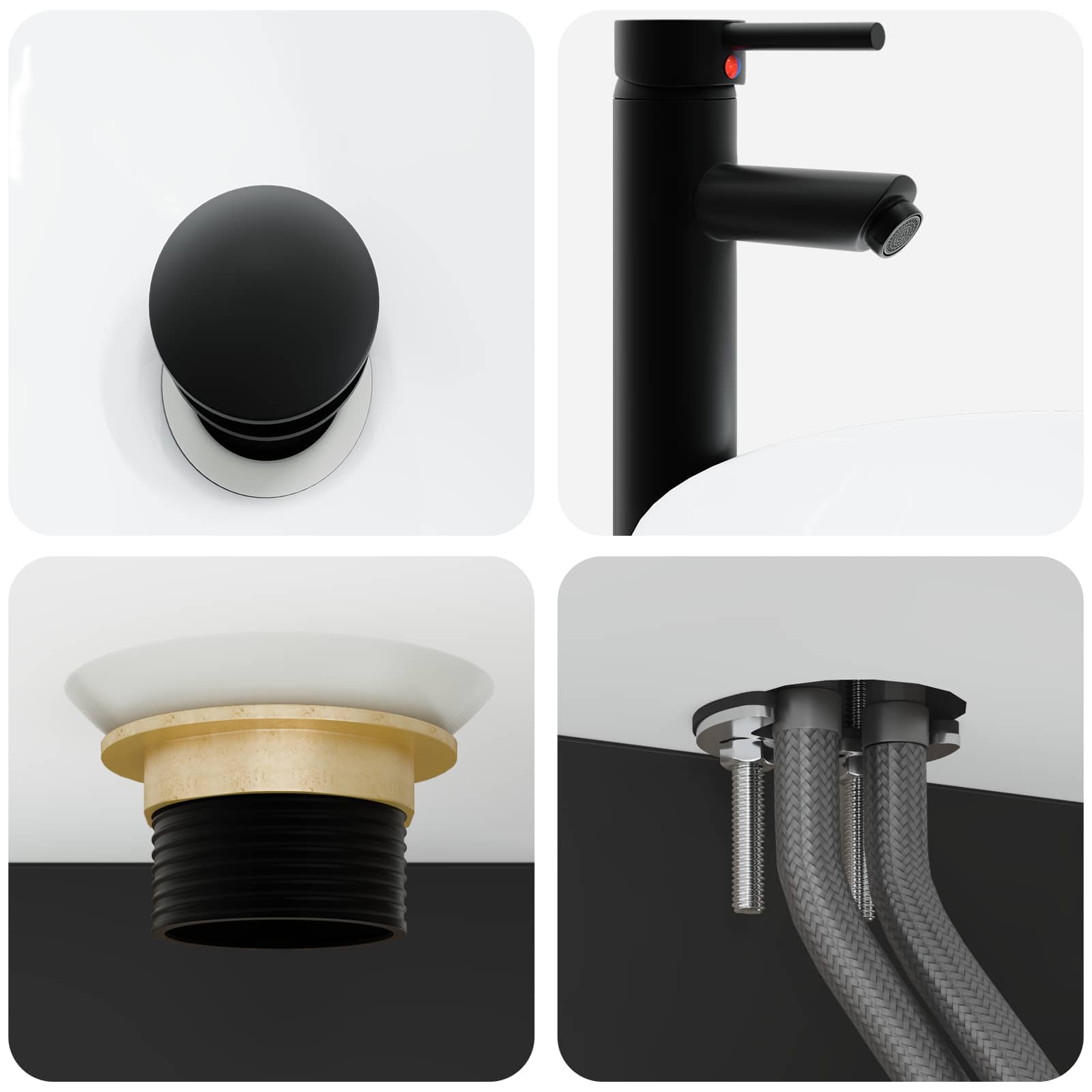 Lavabo da Parete Nero 40 x 35 x 39 cm Legno ingegnerizzato | homemem39