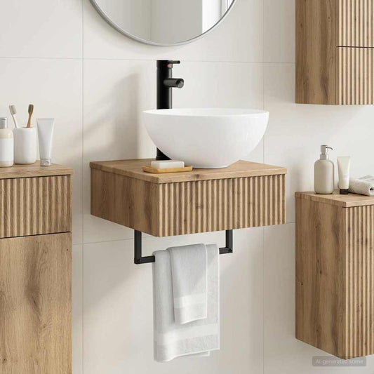 Lavabo da Parete Rovere Artigianale 40 x 41 x 40,5 cm | homemem39