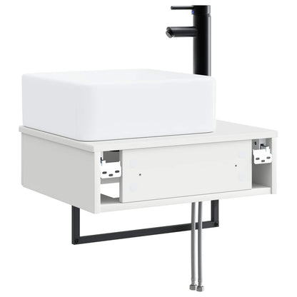 Lavabo da Parete Bianco 50 x 41 x 39 cm Legno ingegnerizzato | homemem39