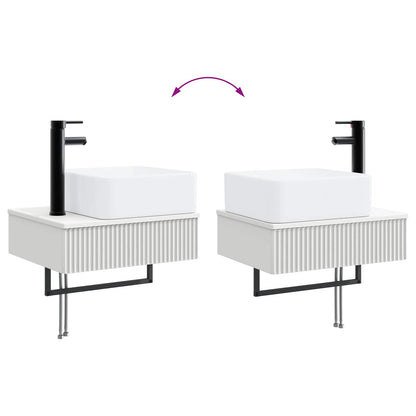 Lavabo da Parete Bianco 50 x 41 x 39 cm Legno ingegnerizzato | homemem39