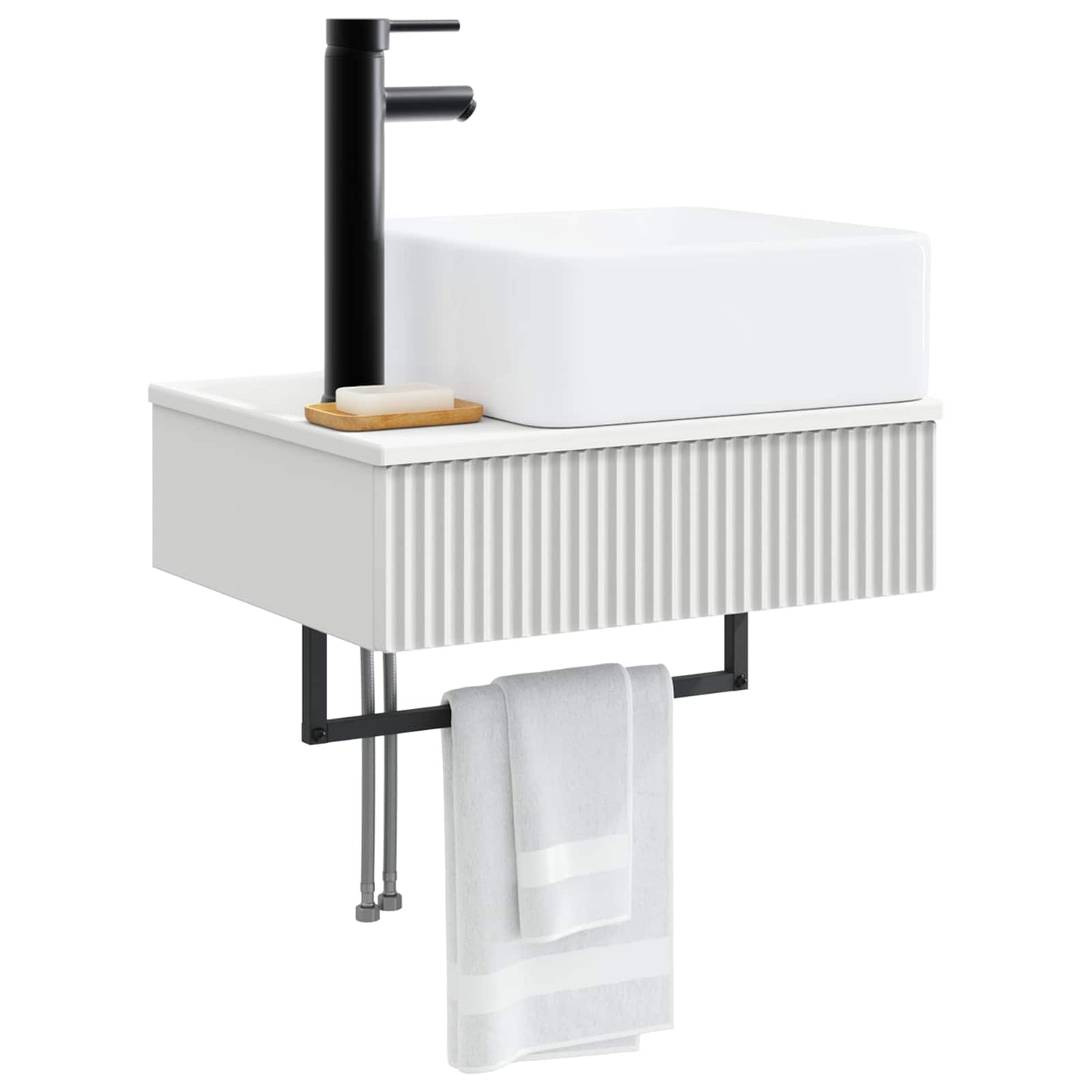 Lavabo da Parete Bianco 50 x 41 x 39 cm Legno ingegnerizzato | homemem39