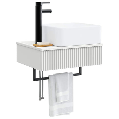 Lavabo da Parete Bianco 50 x 41 x 39 cm Legno ingegnerizzato | homemem39