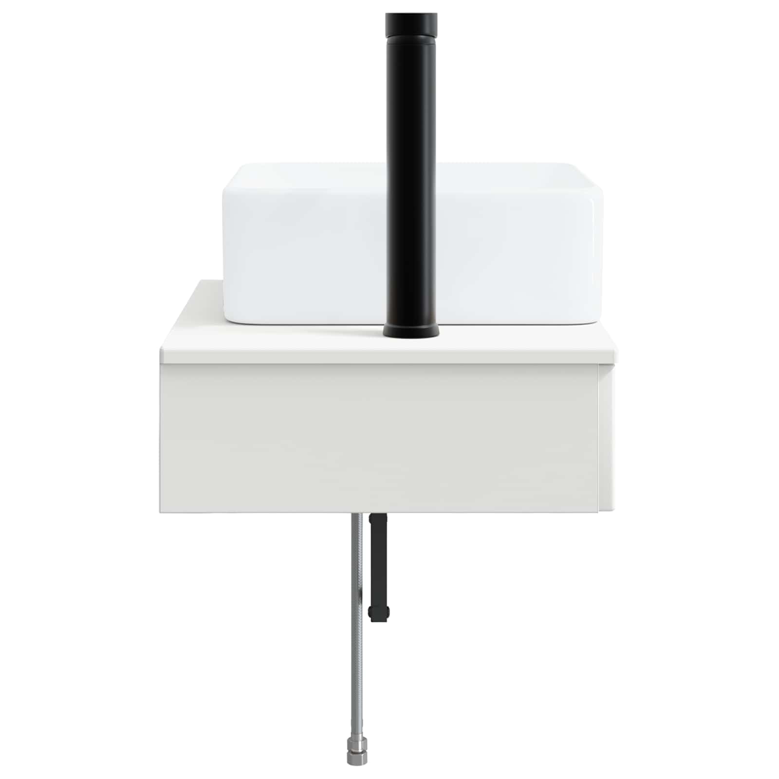 Lavabo da Parete Bianco 50 x 41 x 39 cm Legno ingegnerizzato | homemem39