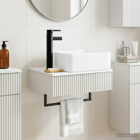 Lavabo da Parete Bianco Lucido 50 x 41 x 39 cm - homemem39