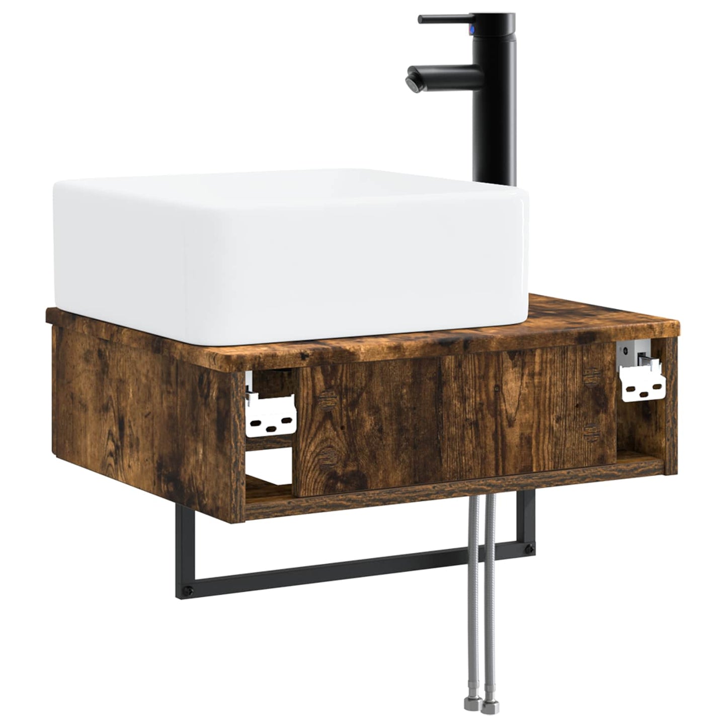 Lavabo da Parete Rovere Fumo 50 x 41 x 39 cm | homemem39