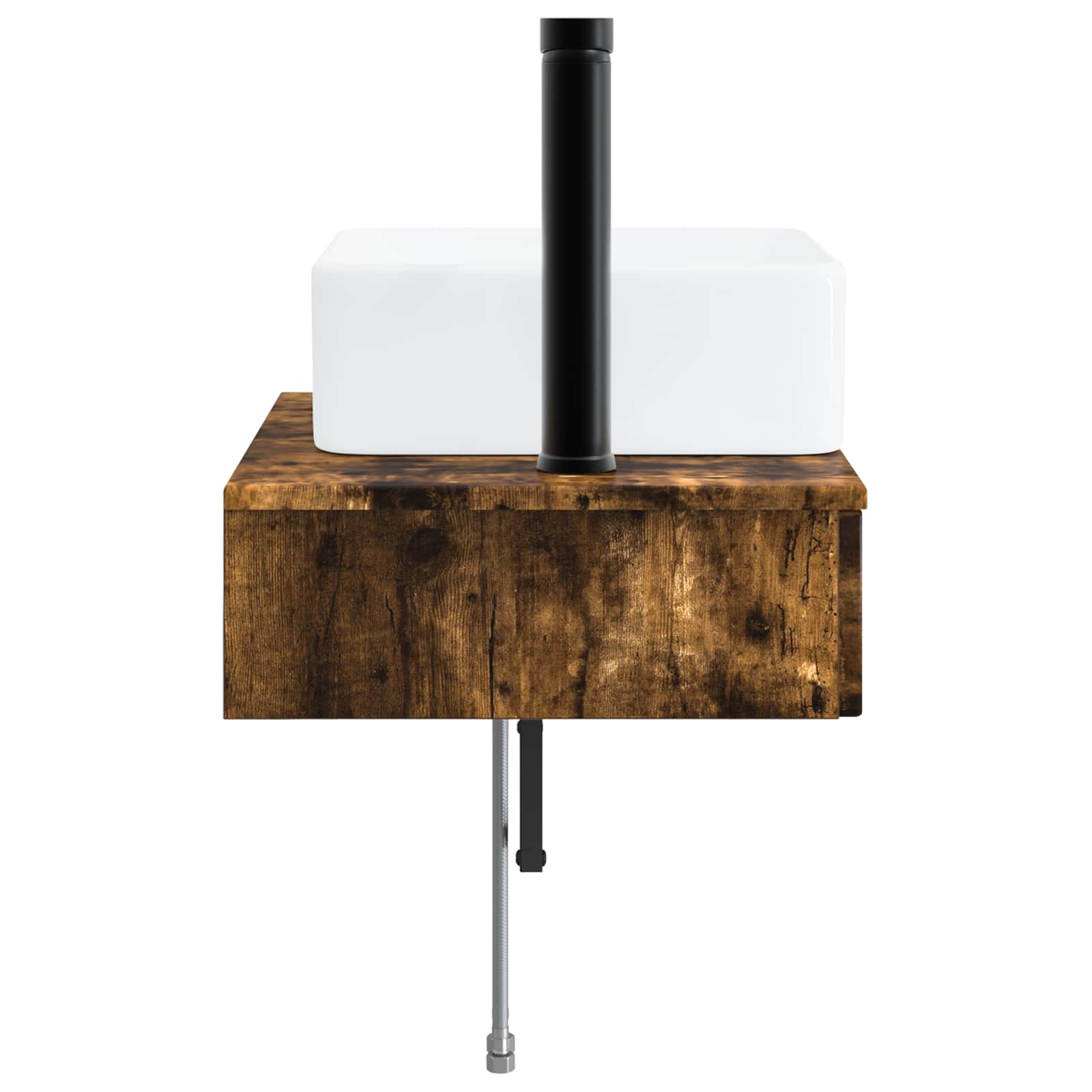 Lavabo da Parete Rovere Fumo 50 x 41 x 39 cm | homemem39