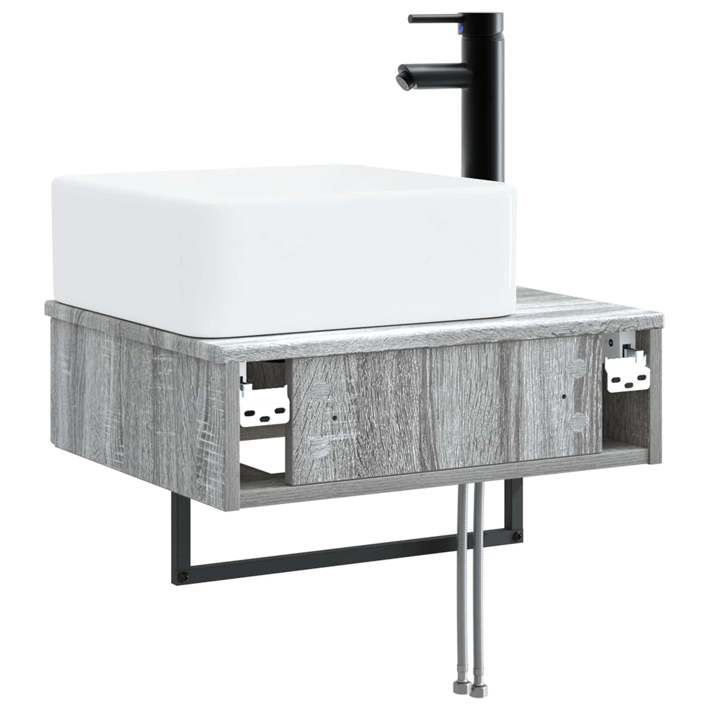 Lavabo da Parete Sonoma grigio 50 x 41 x 39 cm | homemem39