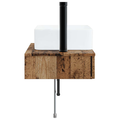 Lavabo da Parete Legno antico 50 x 41 x 39 cm | homemem39