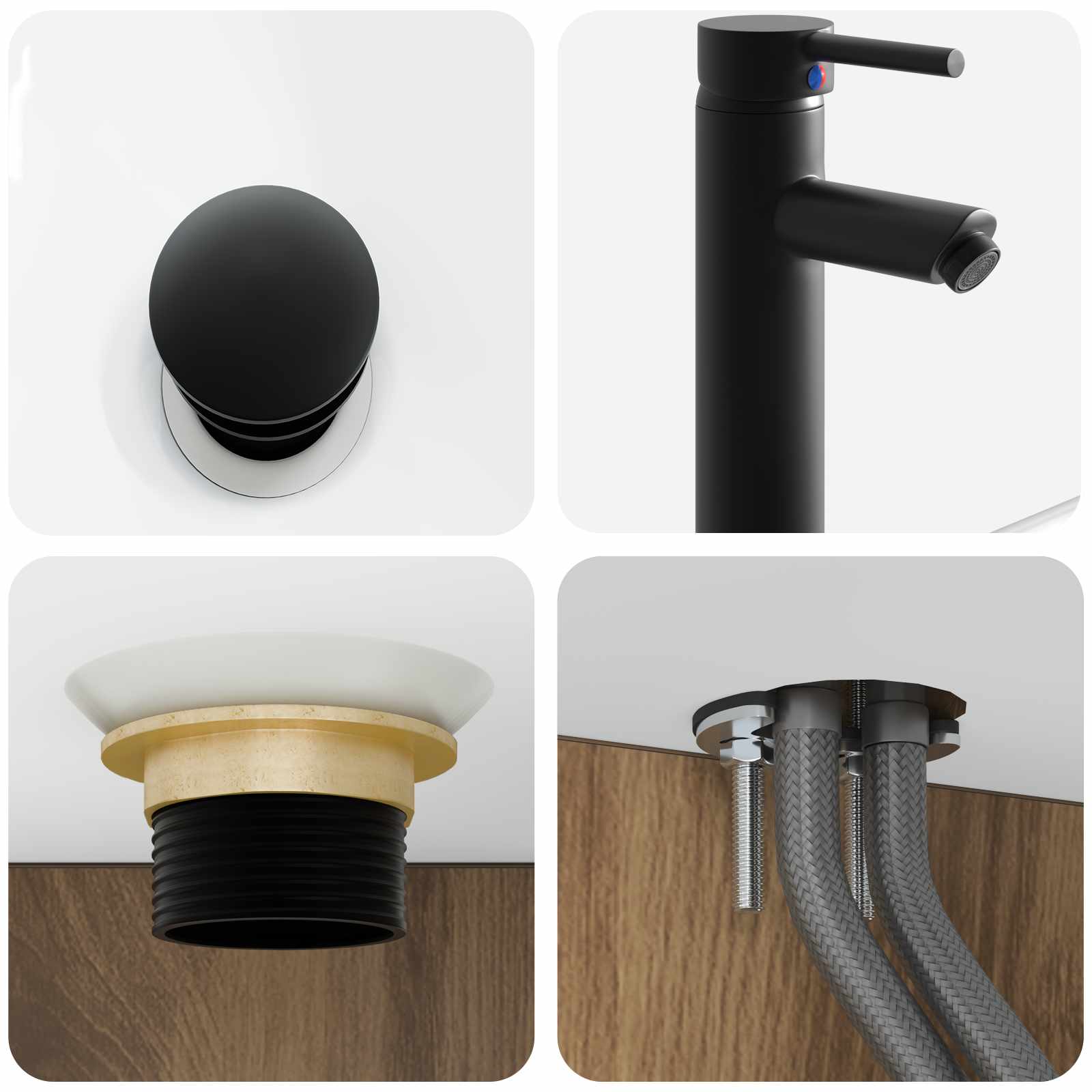 Lavabo da Parete Rovere Artigianale 50 x 41 x 39 cm | homemem39
