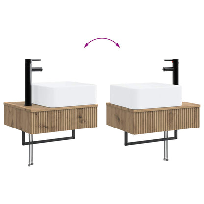 Lavabo da Parete Rovere Artigianale 50 x 41 x 39 cm | homemem39