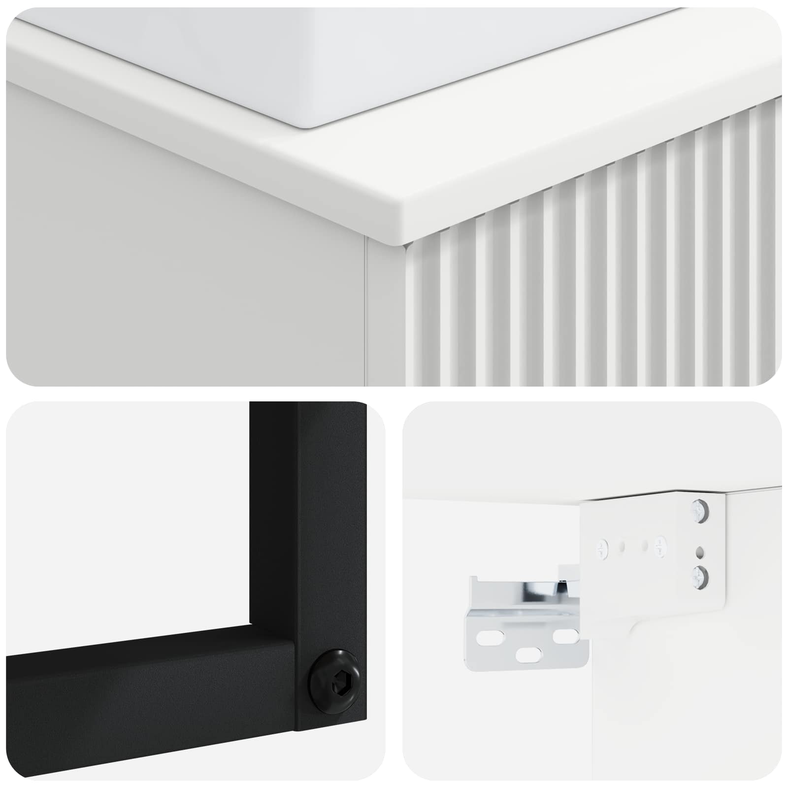 Lavabo da Parete Bianco 40 x 41 x 39 cm Legno ingegnerizzato | homemem39